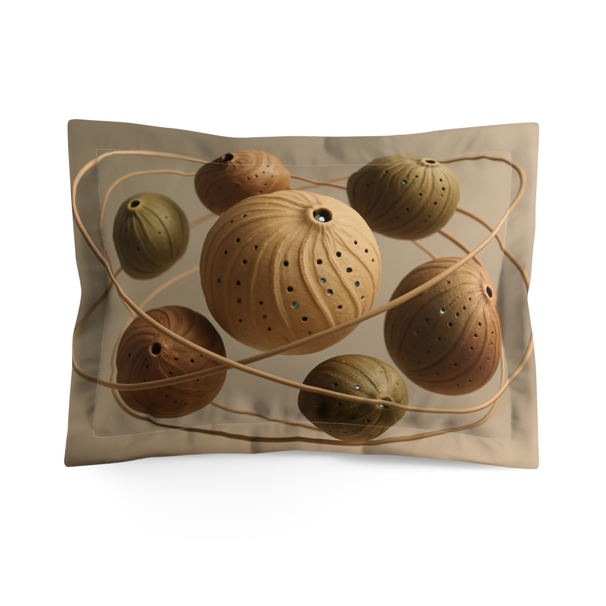 Seed Pod Orbit Cluster soft plush pillows