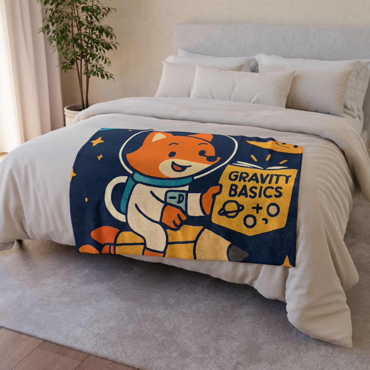 Comet Library Delivery Fox soft fleece blankets