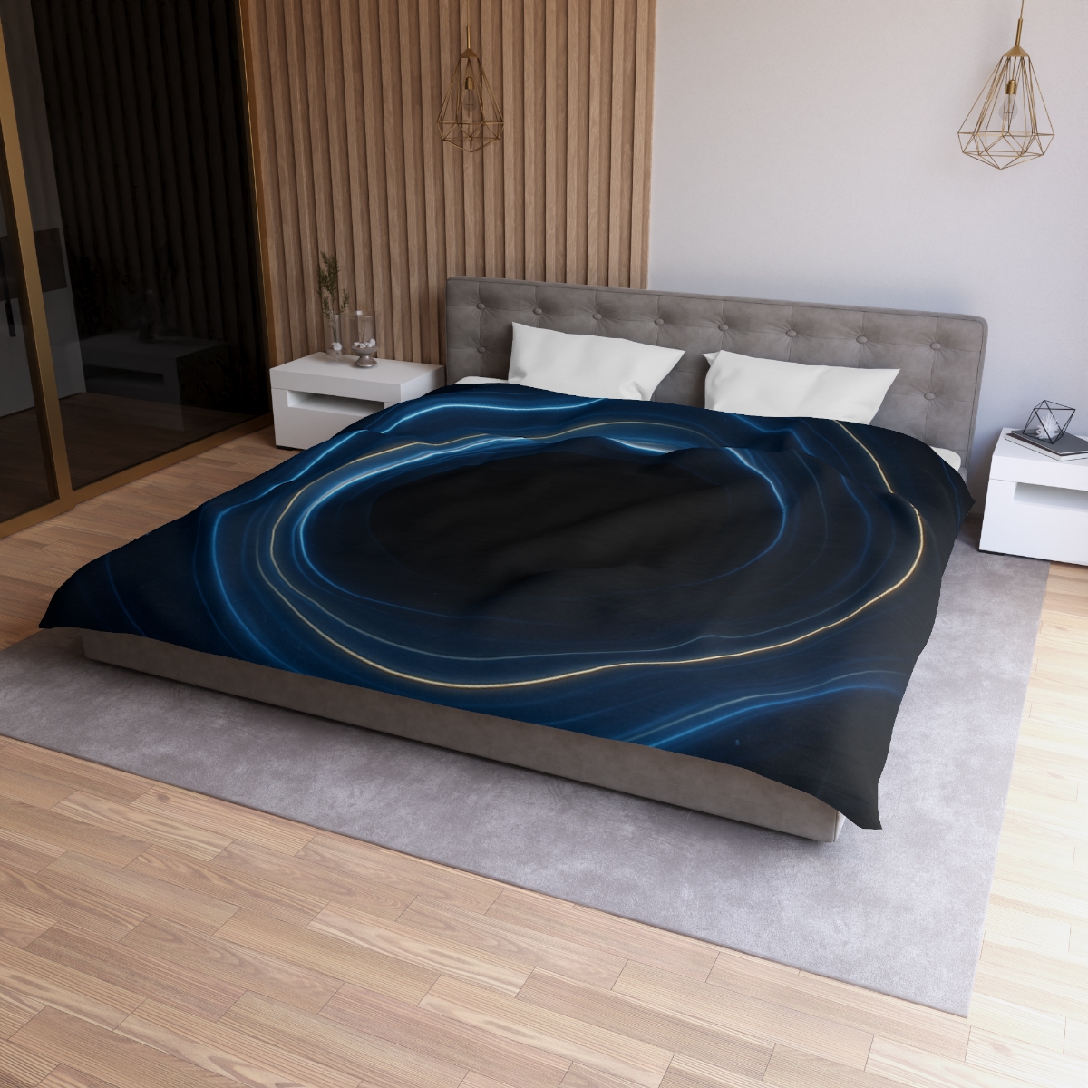 Gravitational Lens Mirage Rings unique patterned duvets