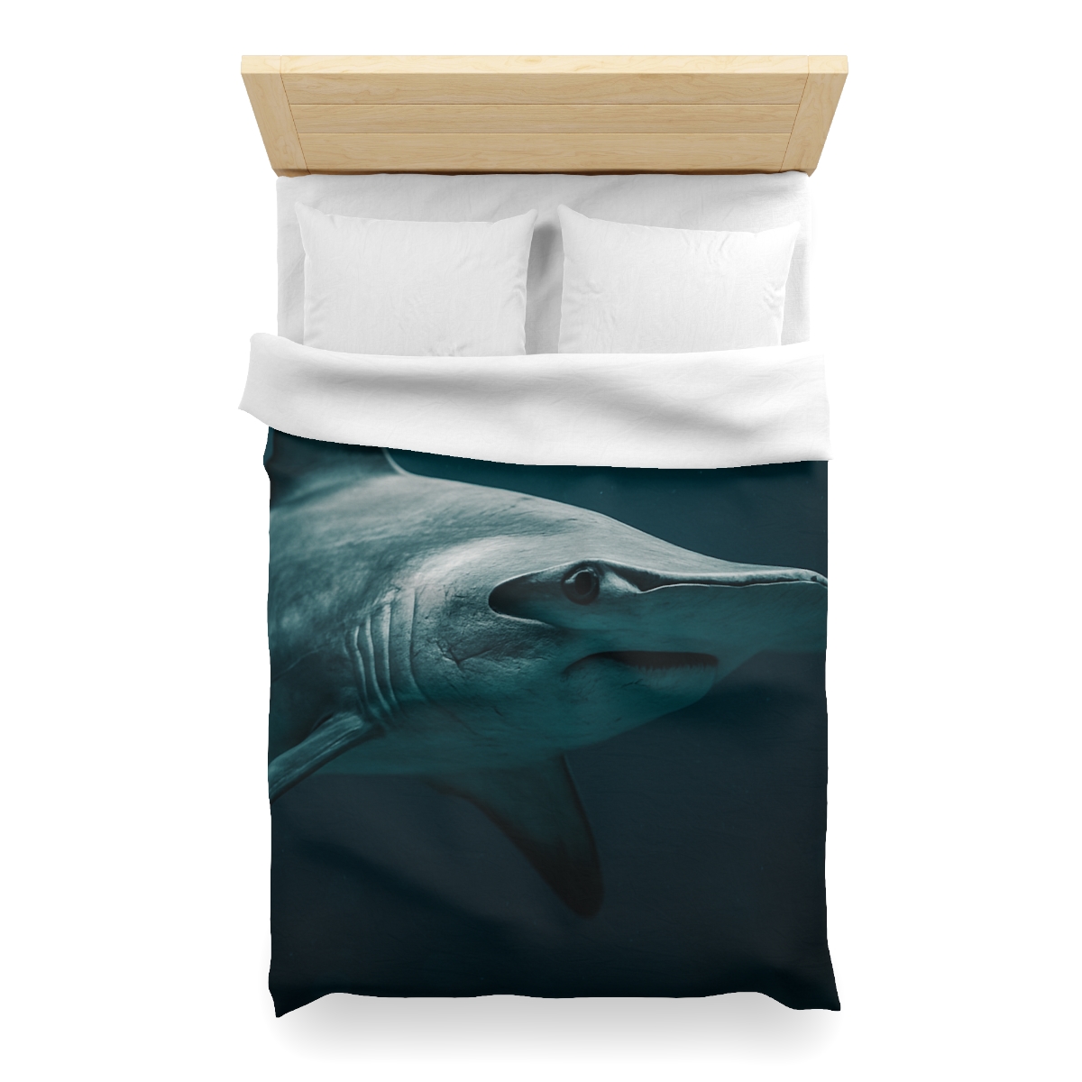 Midwater Silhouette Hammerhead Shark warm winter duvets