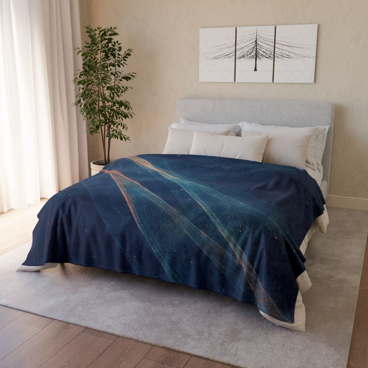 Prismatic Dust Lattice Drift soft fleece blankets