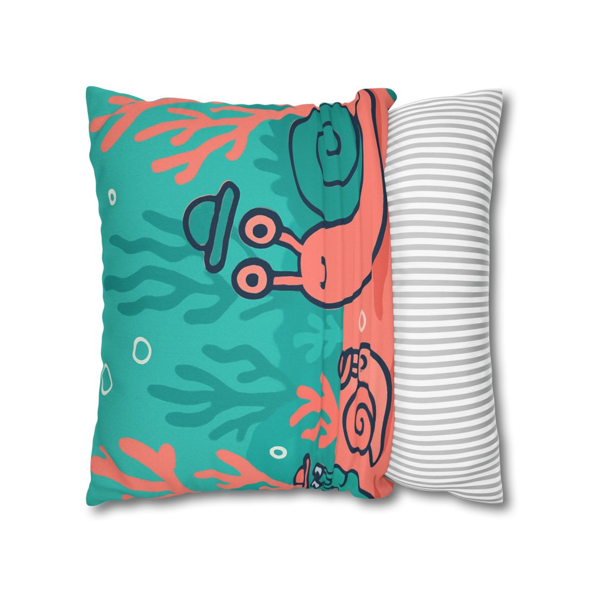 Coral City Snail Parade custom pillow cases