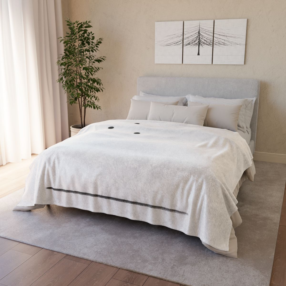 Triangular Dot And Line Balance stylish throw blankets