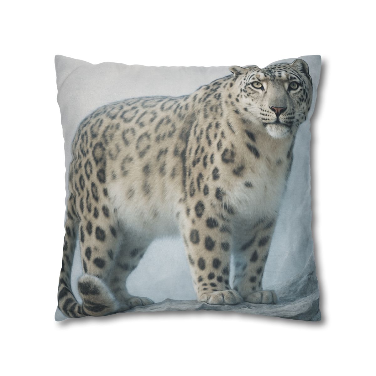 Frost Summit Snow Leopard soft cotton pillow cases