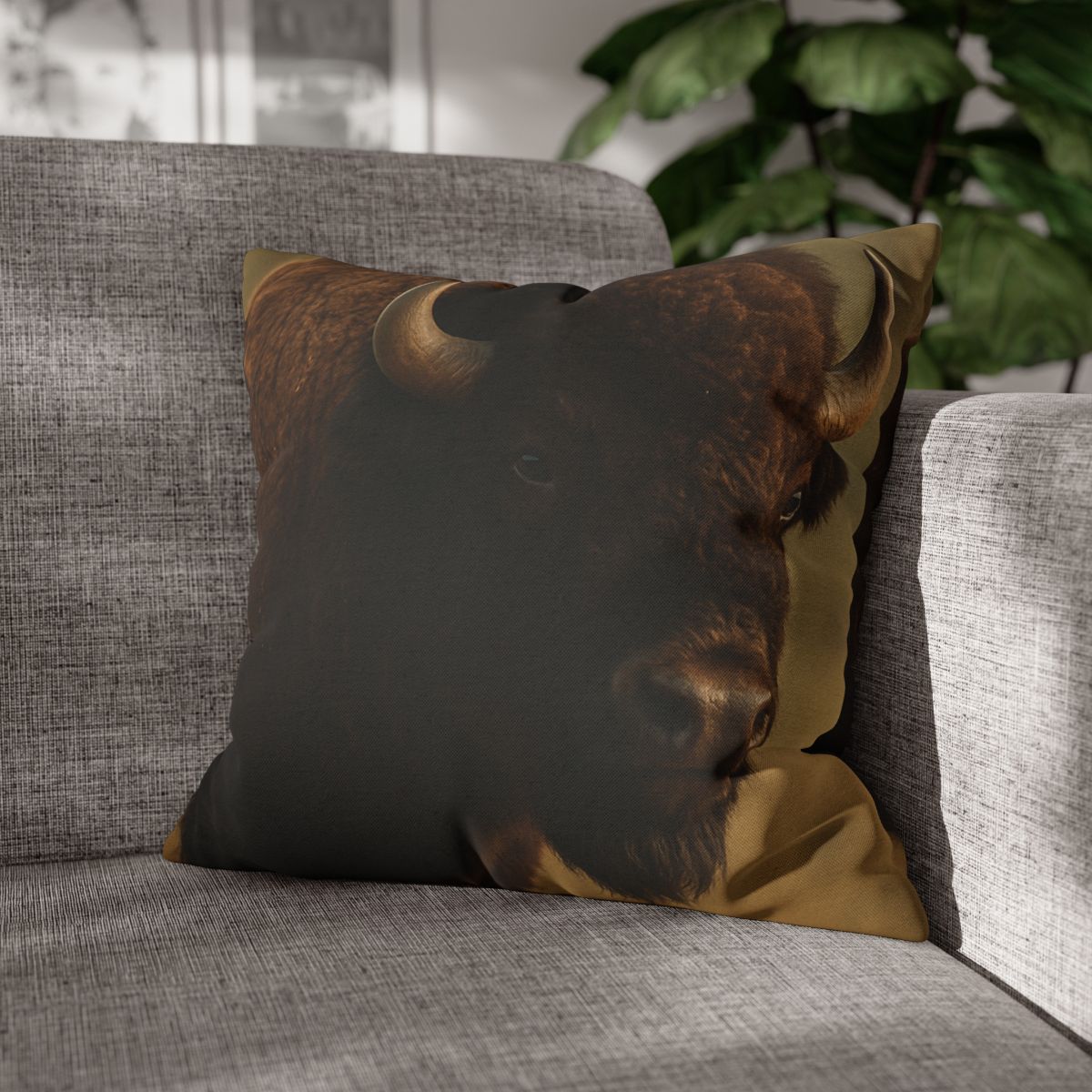 Thunder Stillness American Bison soft cotton pillow cases