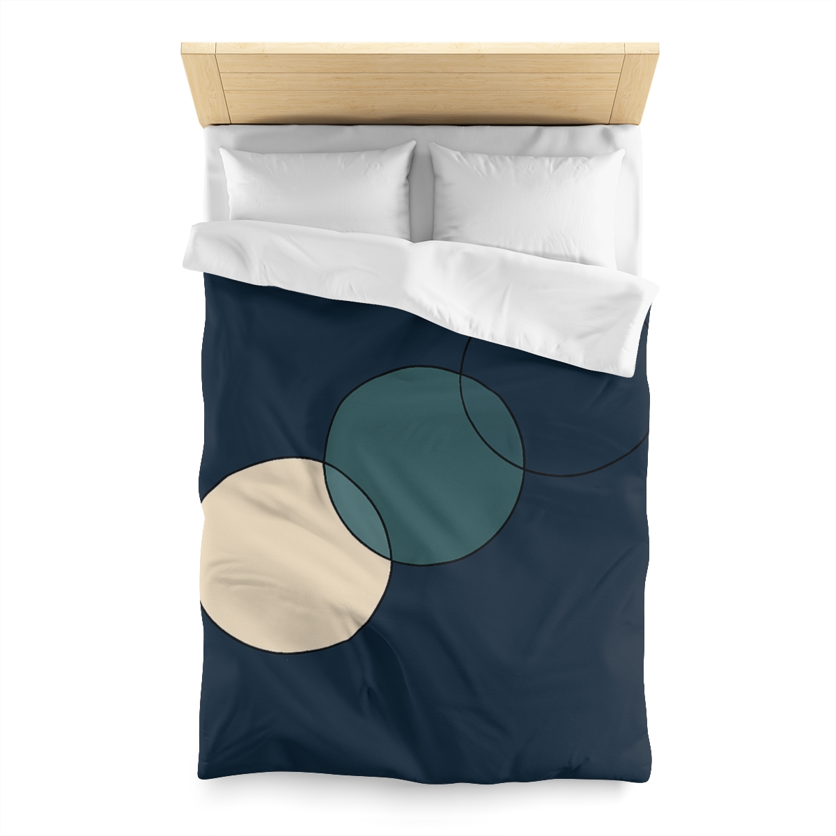 Trio Of Staggered Circles soft comforter duvets