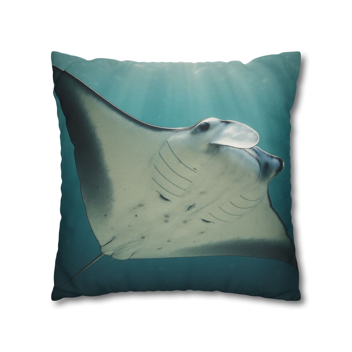 Celestial Glide Reef Manta Ray stylish decorative pillowcases
