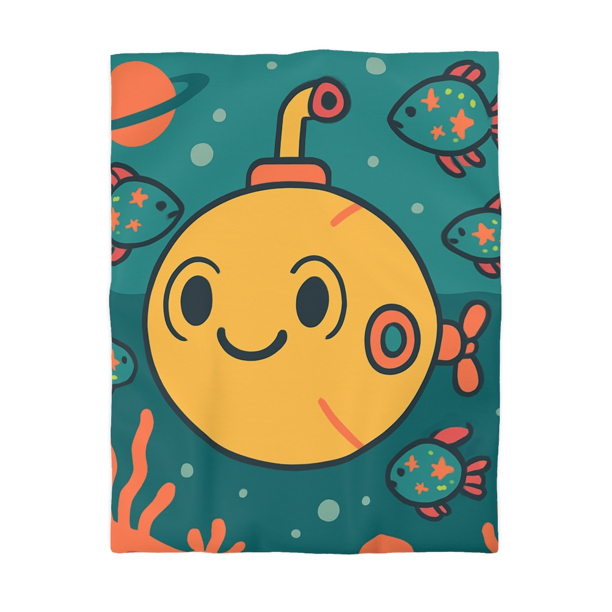 Underwater Planet Explorer Sub duvets for gifts