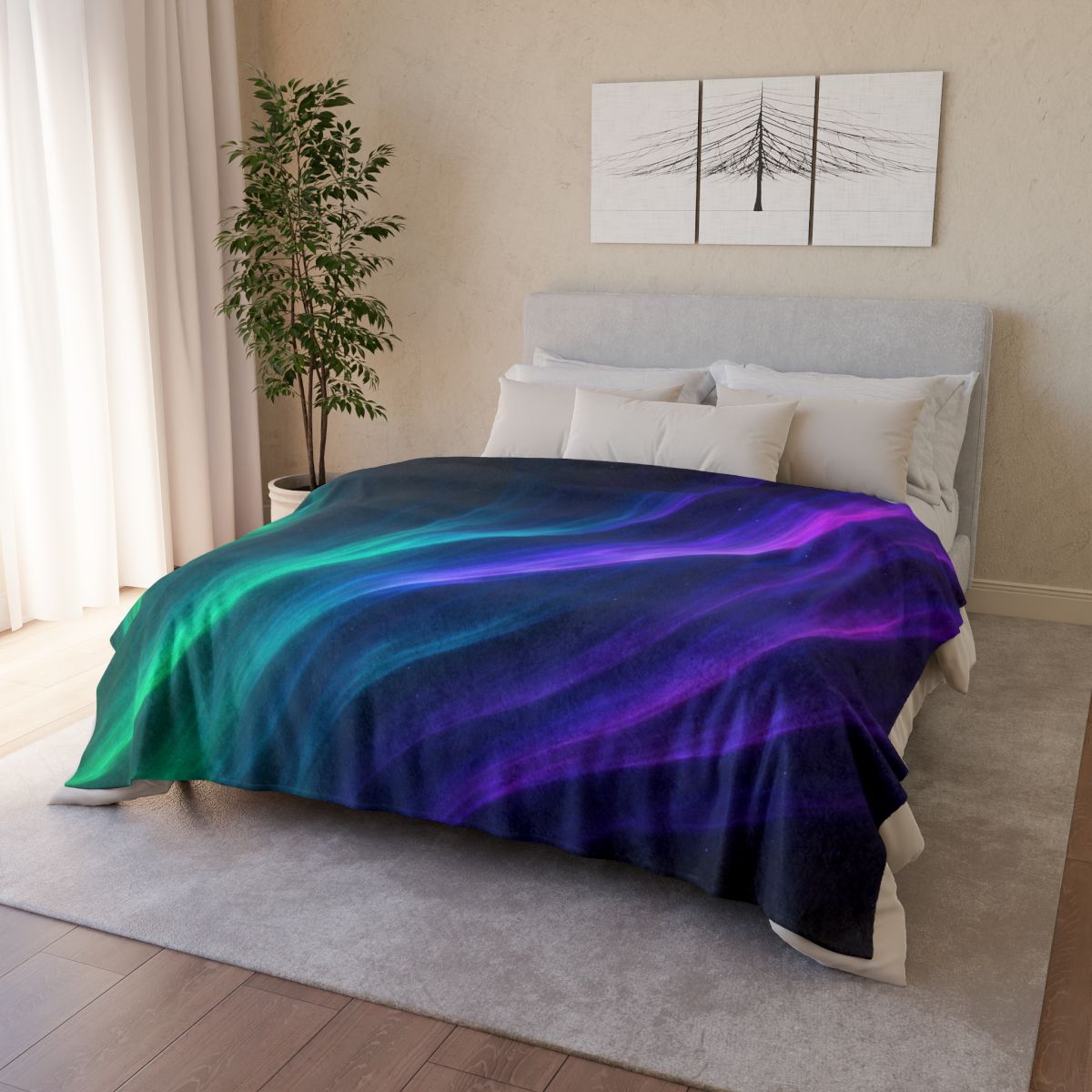 Ion Veil Aurora Tapestry trendy patterned blankets