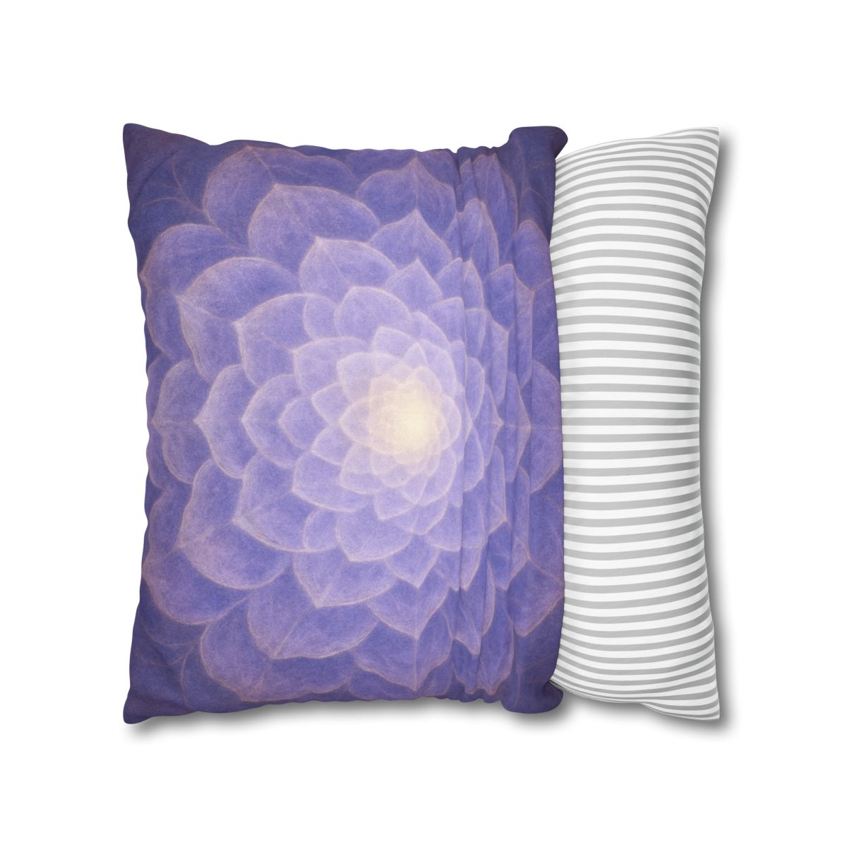 Petal Fractal Rosette soft cotton pillow cases