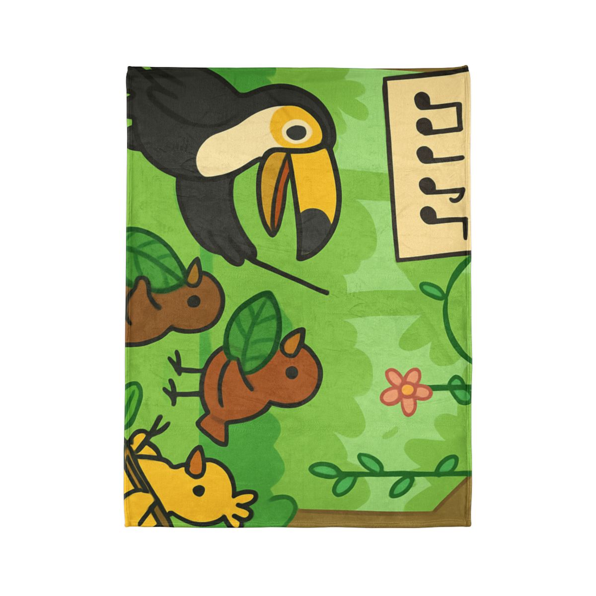 Rainforest Orchestra Of Birds personalized cozy blankets