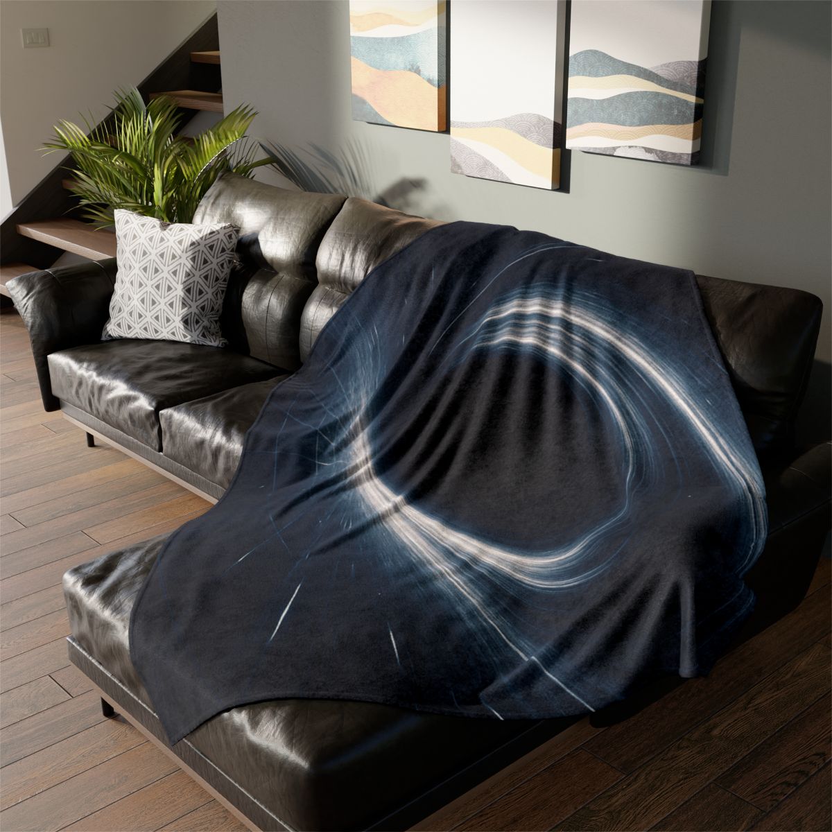 Gravity Well Vortex stylish throw blankets