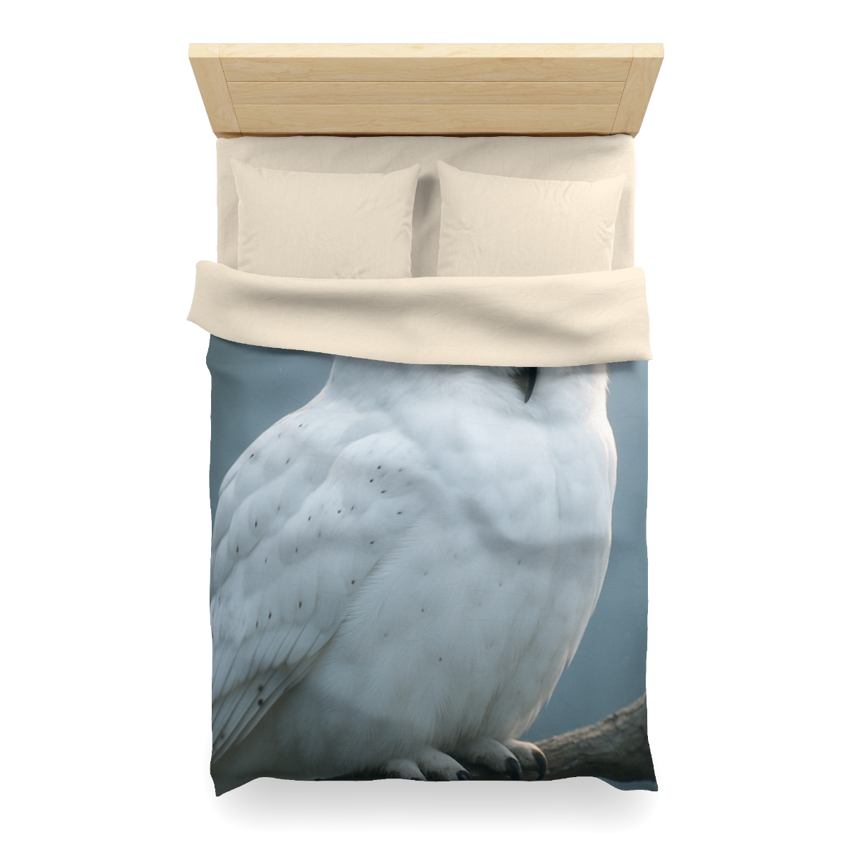 Twilight Watcher Snowy Owl stylish duvet covers