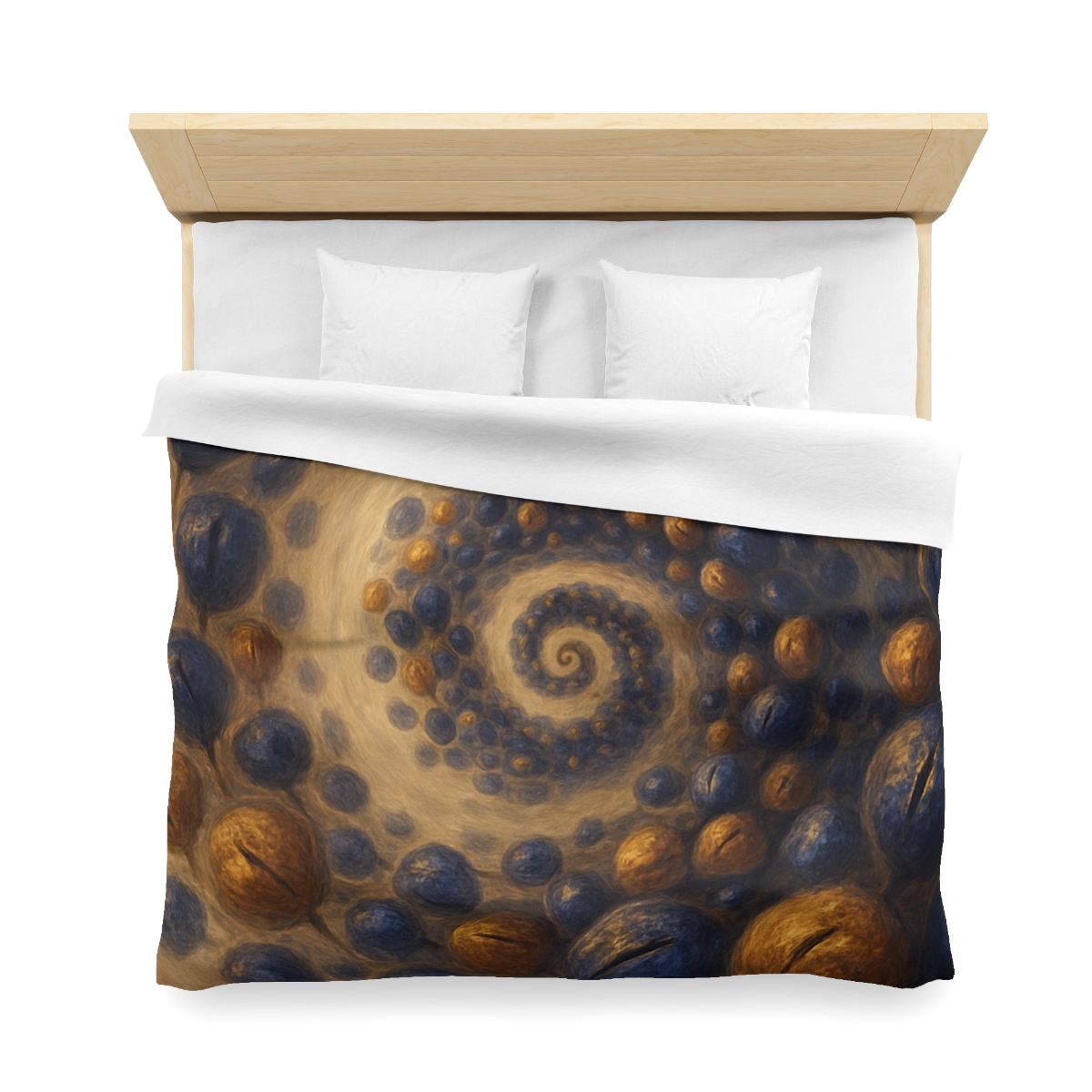 Spiral Seed Cluster personalized bedding duvets