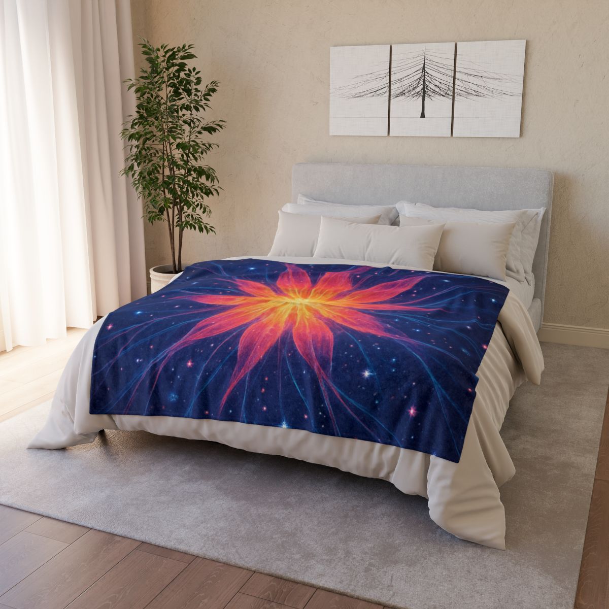 Ion Bloom Starburst Tapestry warm winter blankets