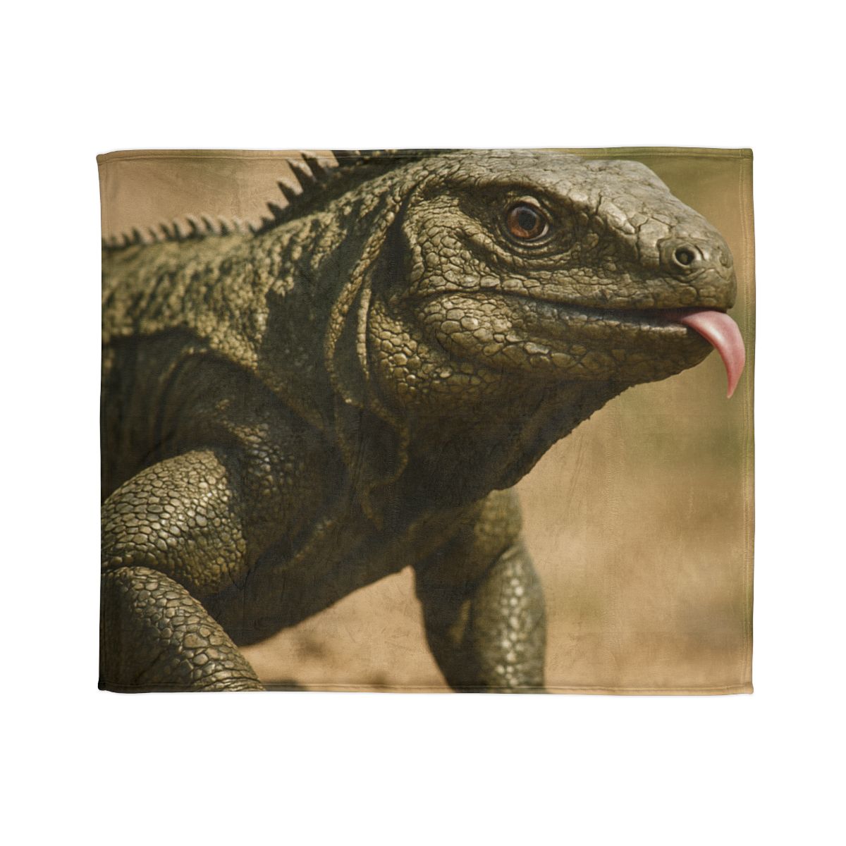Ancient Sentinel Komodo Dragon trendy patterned blankets