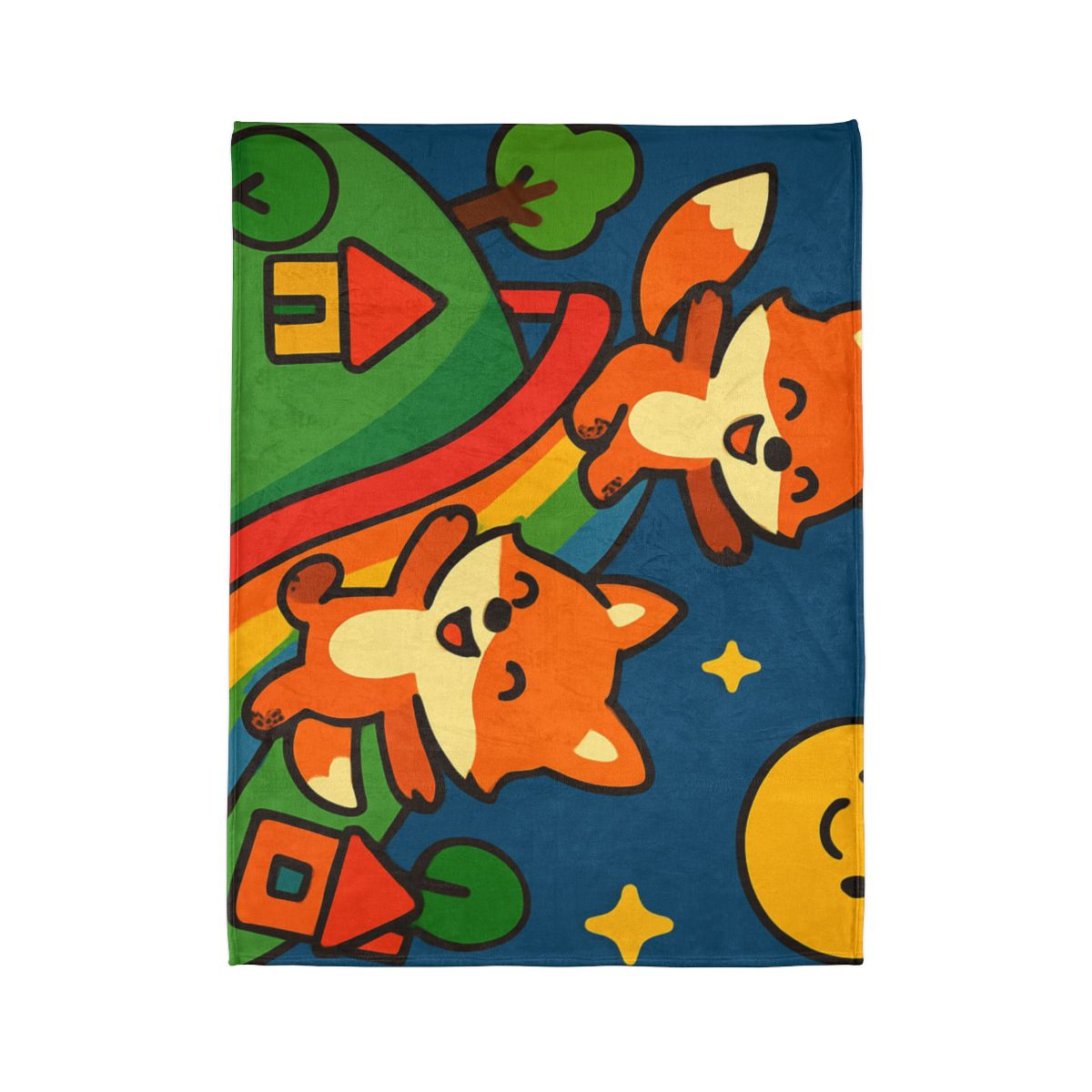 Planet Playground Of The Friendly Foxes unique gift blanketscustom blankets