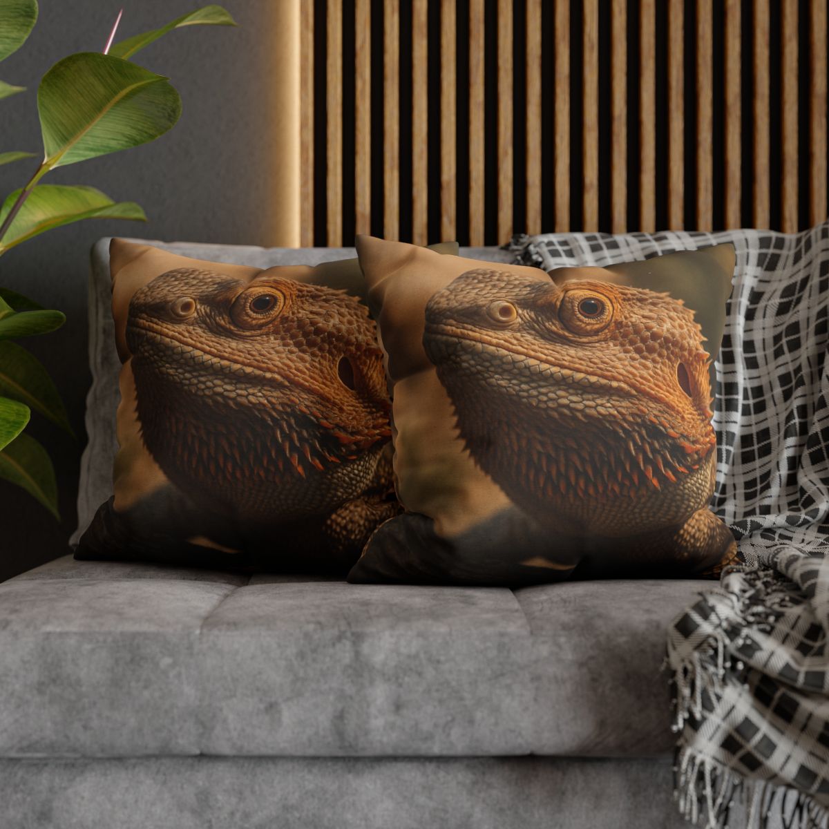 Ember Crest Bearded Dragon comfortable bedding pillow covers