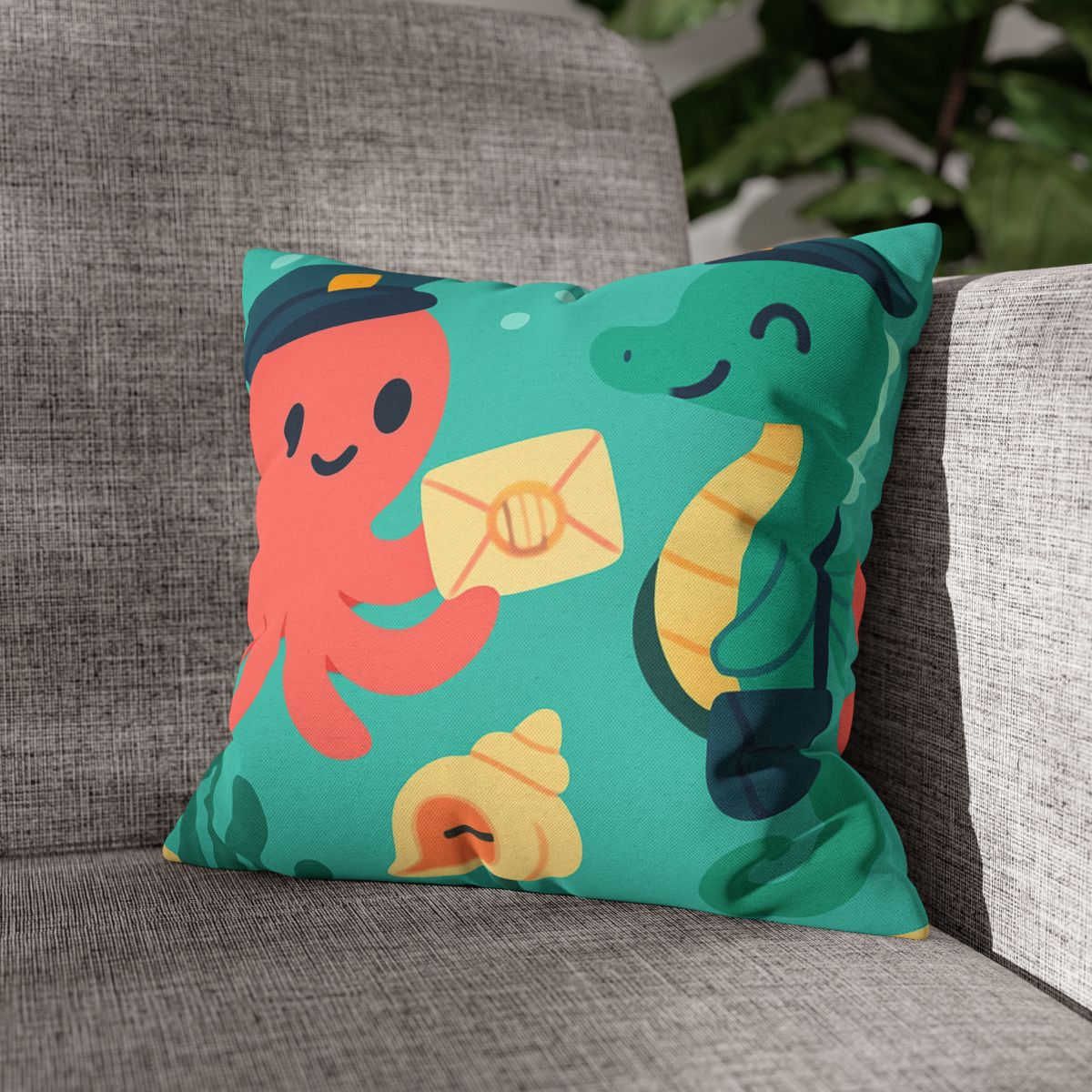 Glow Reef Post Office For Seahorse Mail unique gift pillow cases