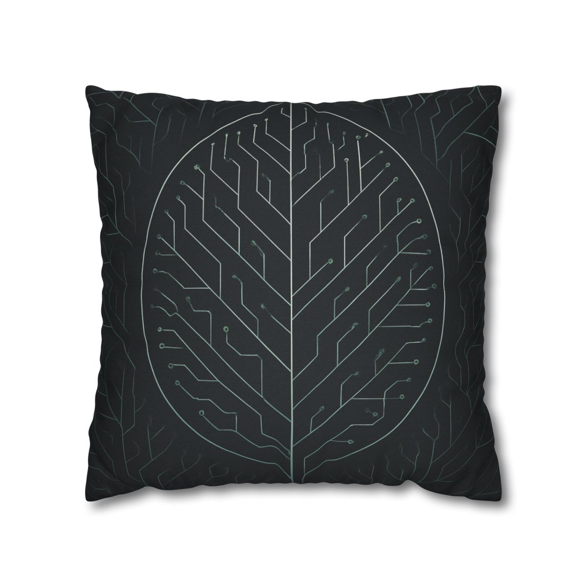 Leaf Vein Circuitry custom pillow cases