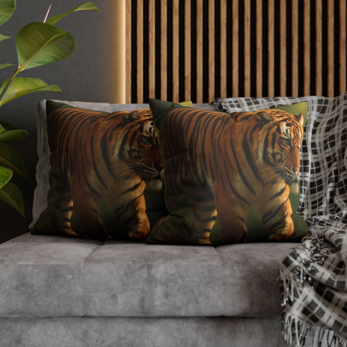 Forest Stalker Bengal Tiger stylish decorative pillowcases