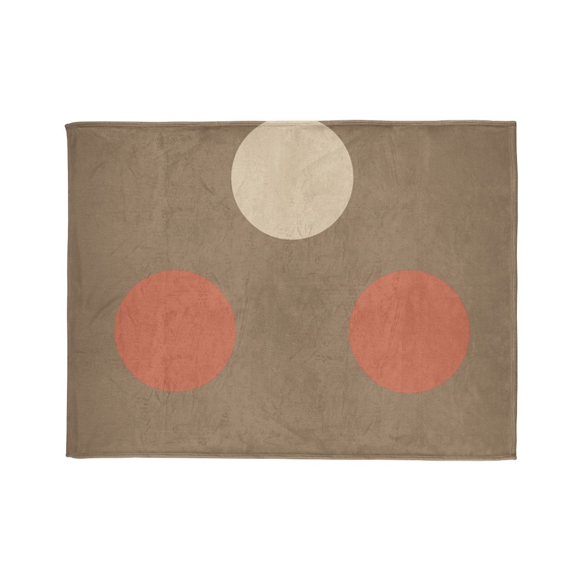 Triad Of Quiet Circles decorative home blankets