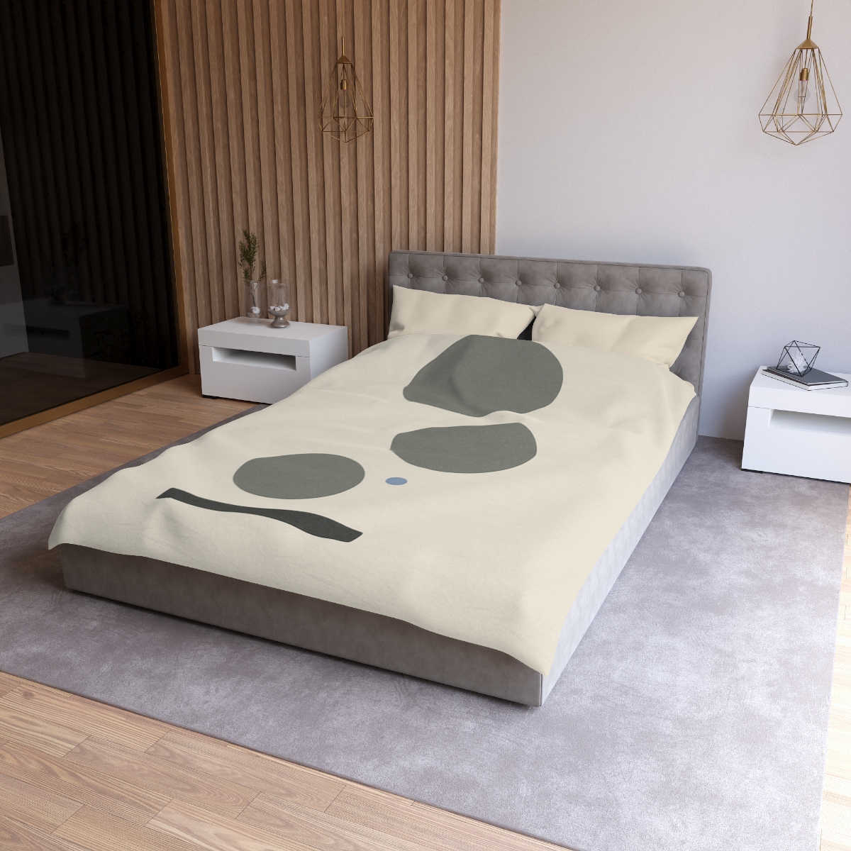 Triad Of Moons In Silent Descent custom duvets