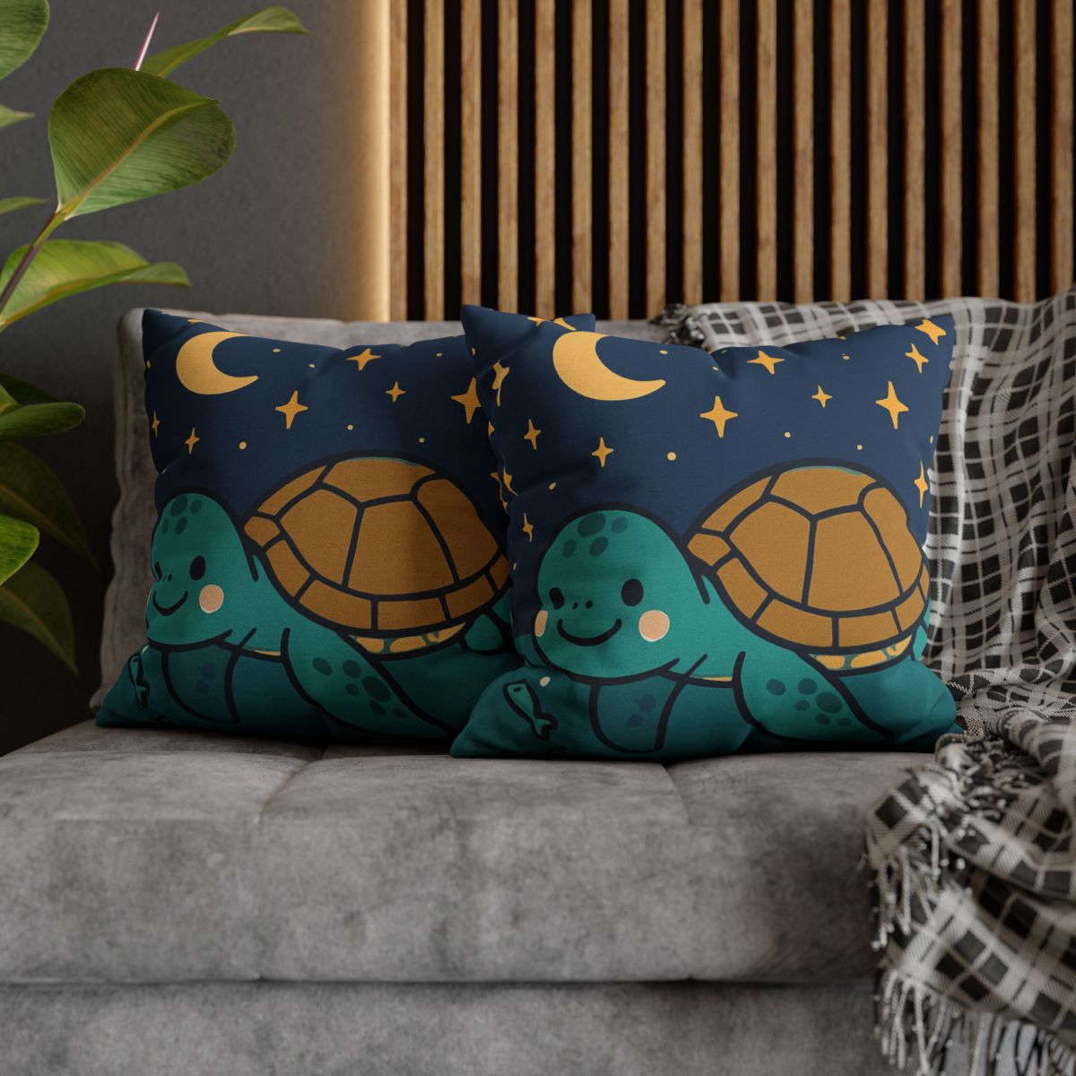 Starry Sea Turtle Voyage stylish decorative pillowcases