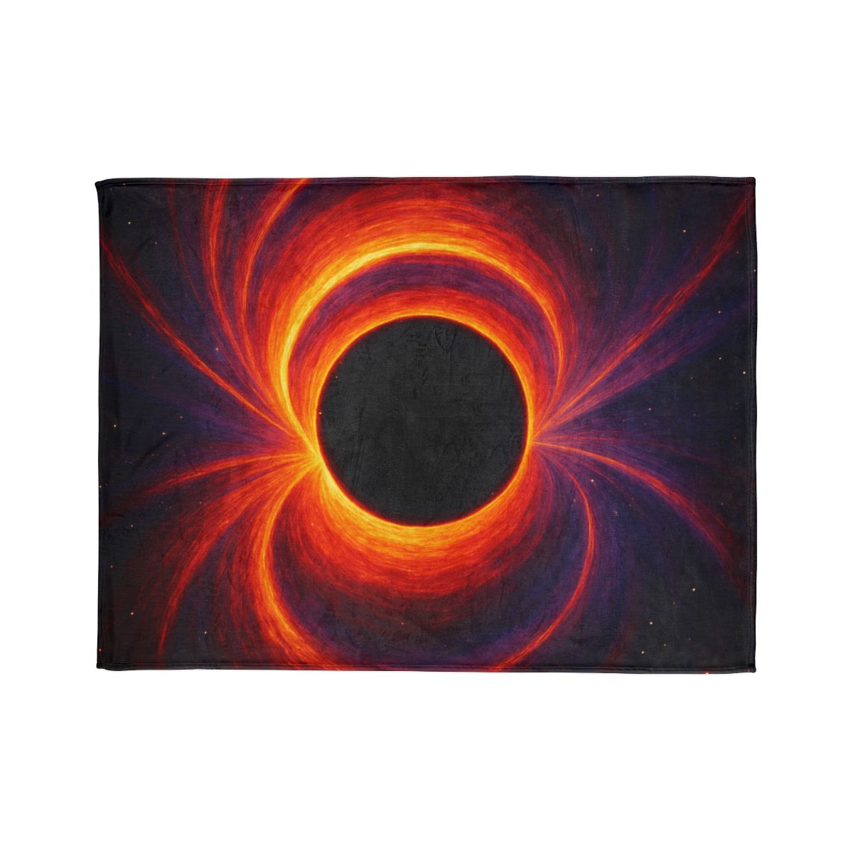 Gravitational Halo Bloom stylish throw blankets