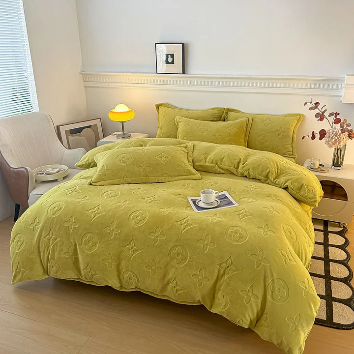 Soft Velvet Fitted Bed Sheet For Bedrooms