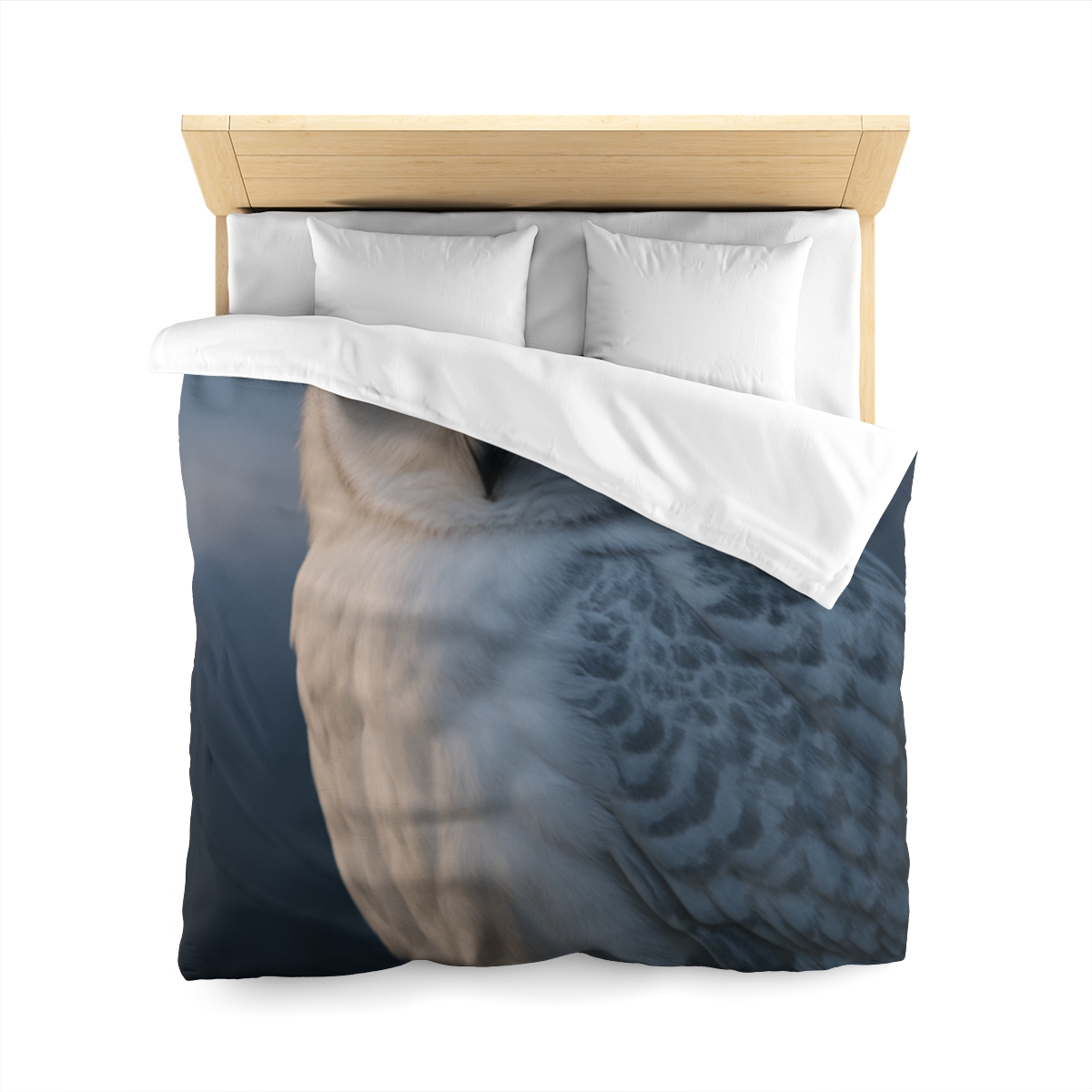 Twilight Watcher Snowy Owl personalized bedding duvets