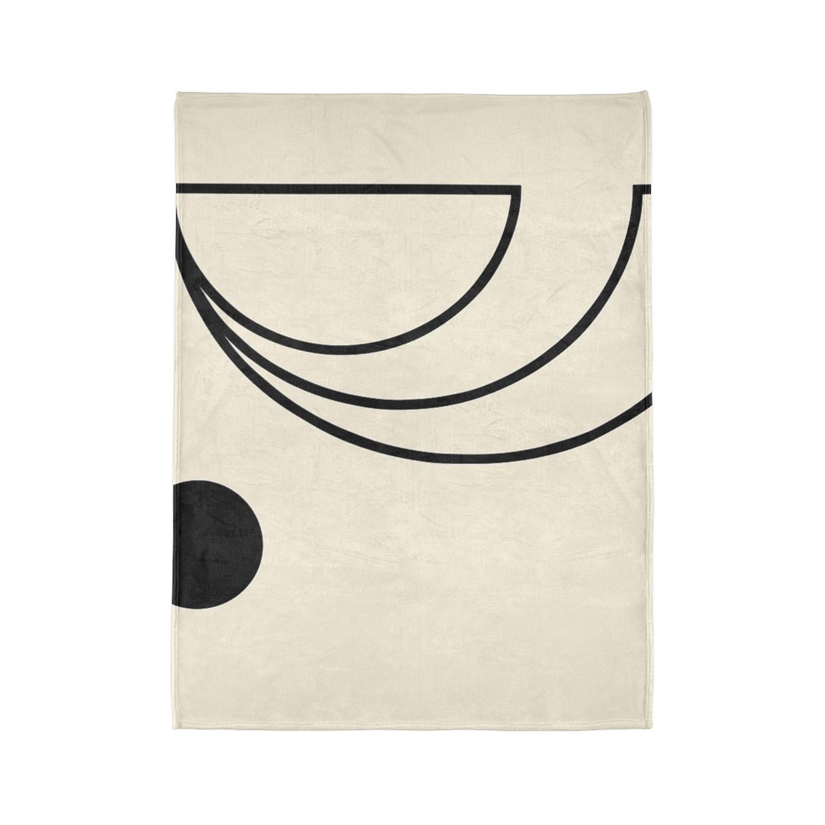 Triple Offset Arc And Dot stylish throw blankets