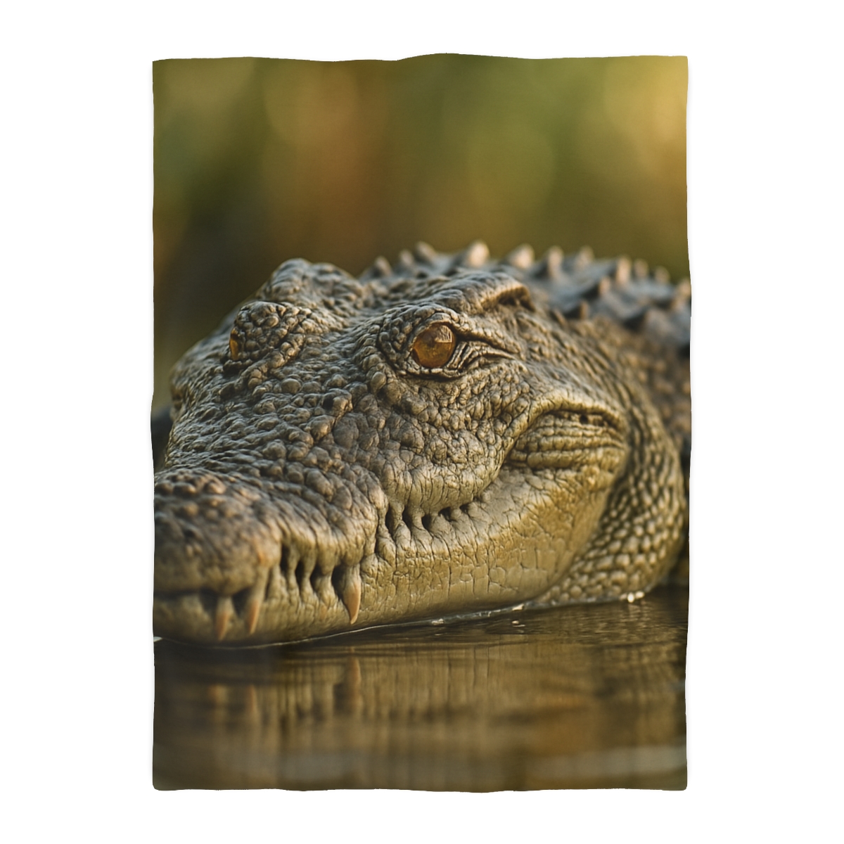 Ember Eye Saltwater Crocodile personalized bedding duvets