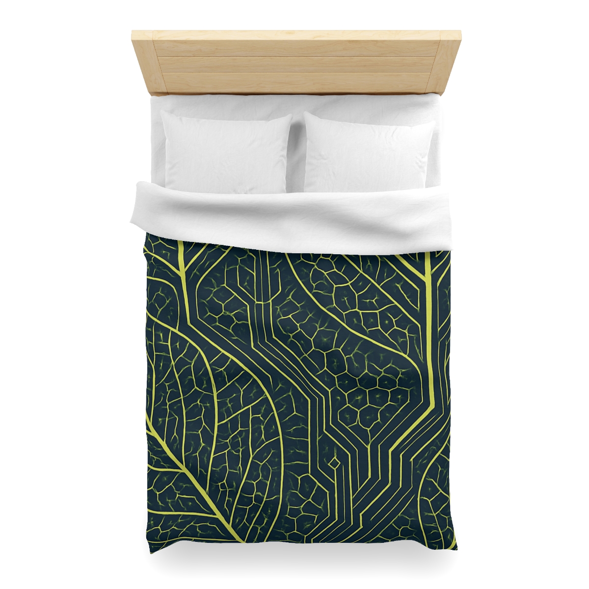 Leaf Vein Circuit Mosaic warm winter duvets