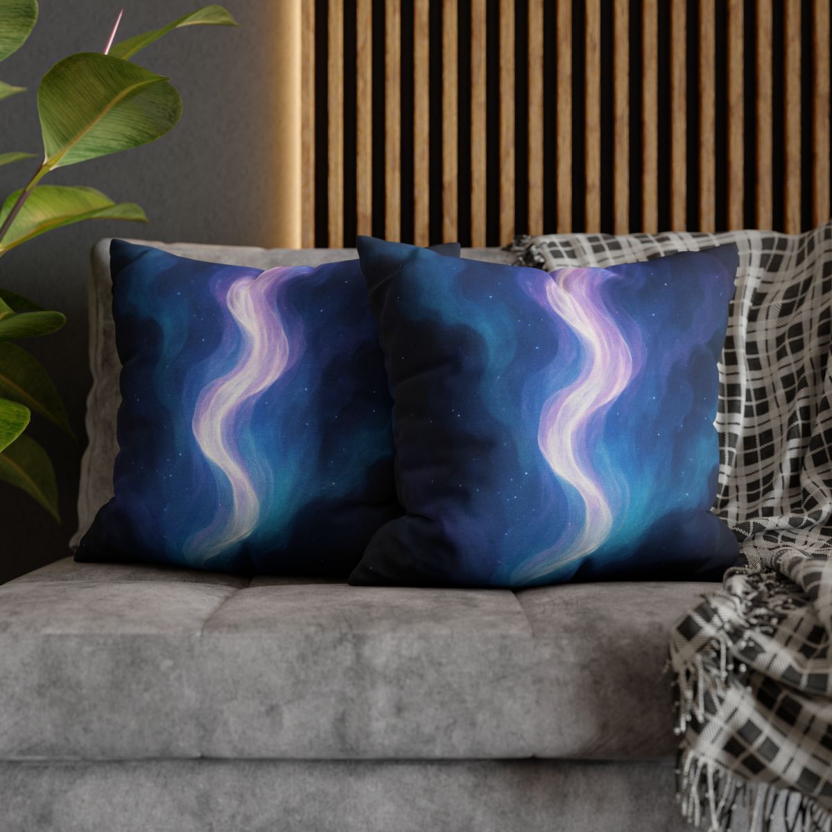 Electro Aurora Nebula Loom comfortable bedding pillow covers