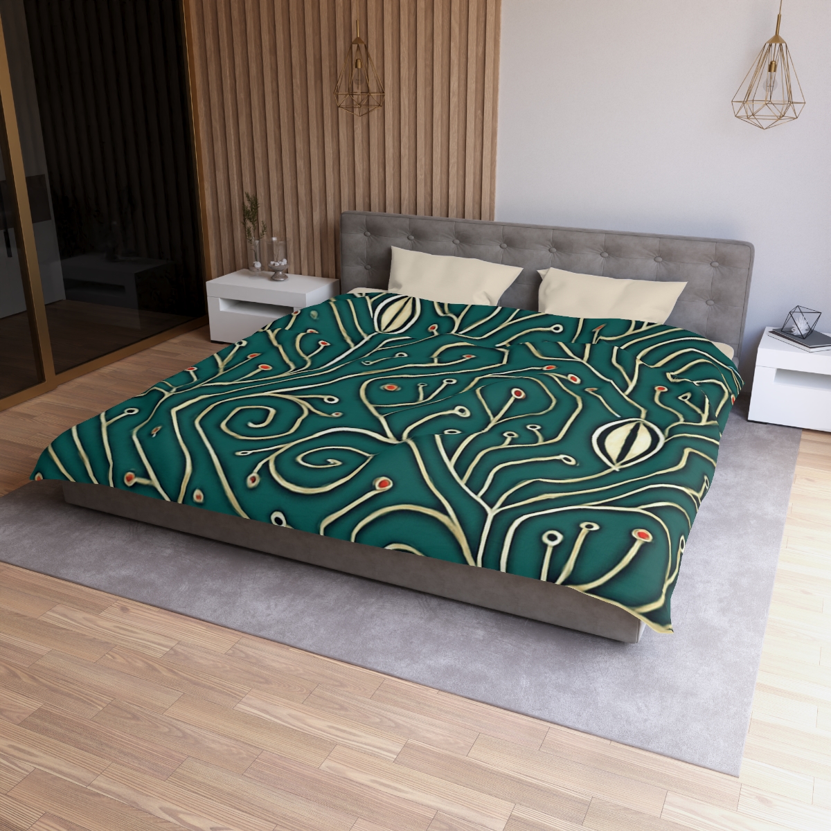 Vine Circuit Filigree duvets for gifts