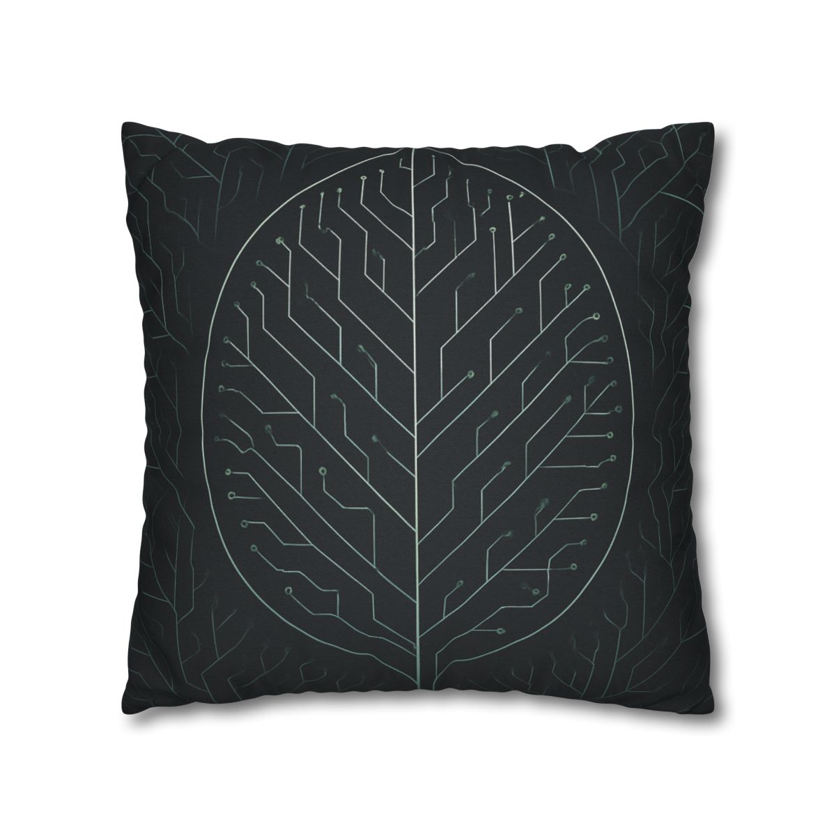 Leaf Vein Circuitry custom pillow cases