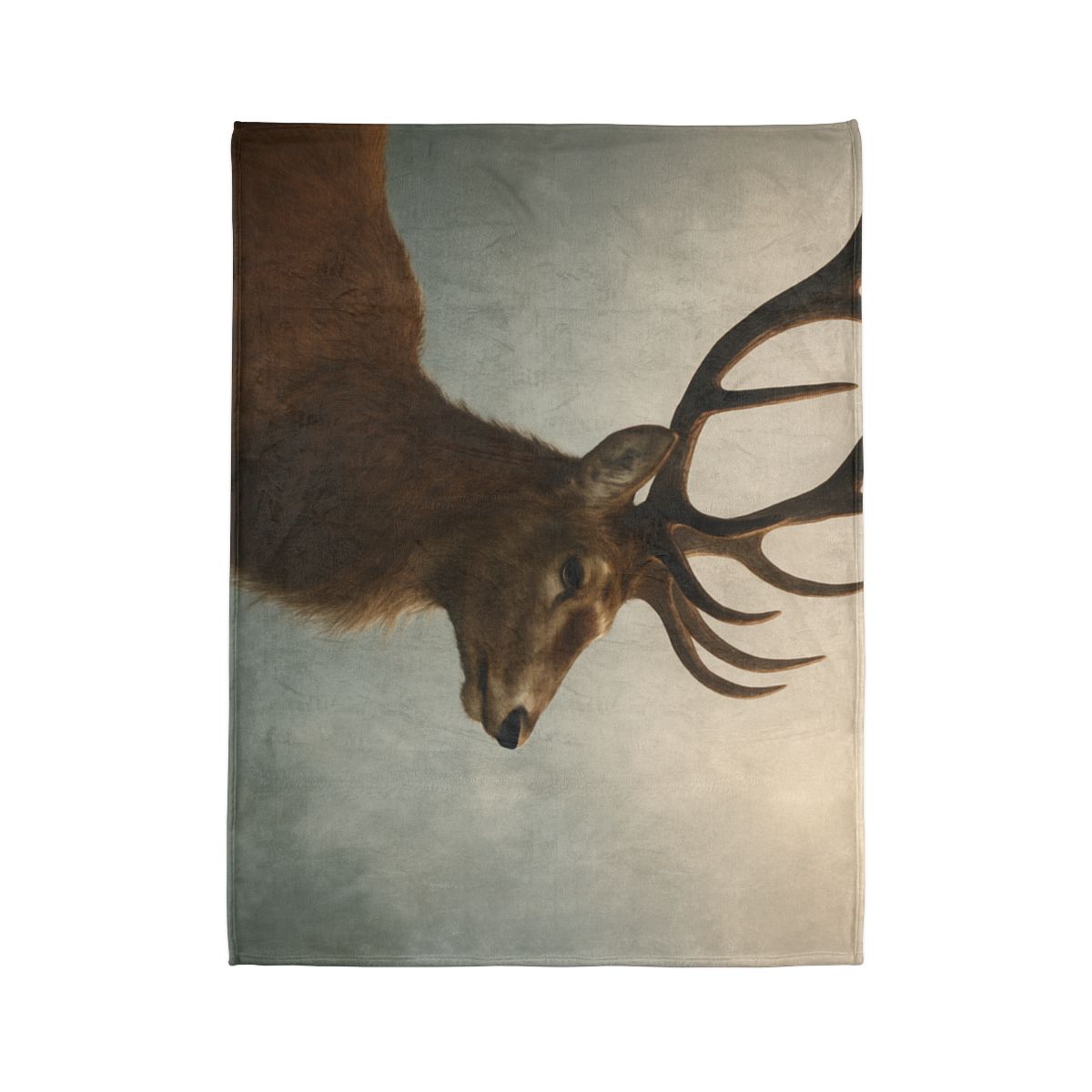 Morning Mist Red Deer Stag stylish throw blankets