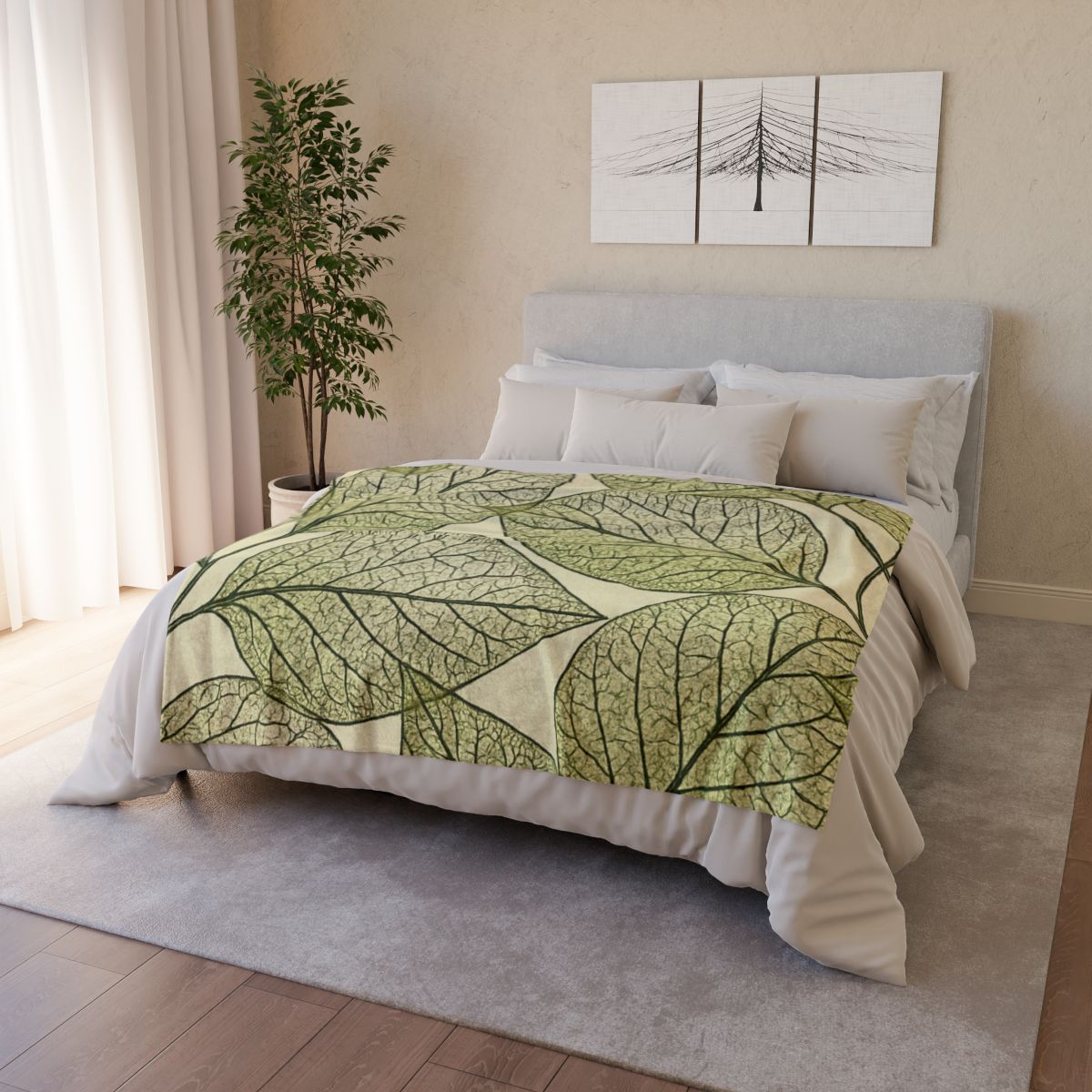 Vein Lace Network designer printed blankets