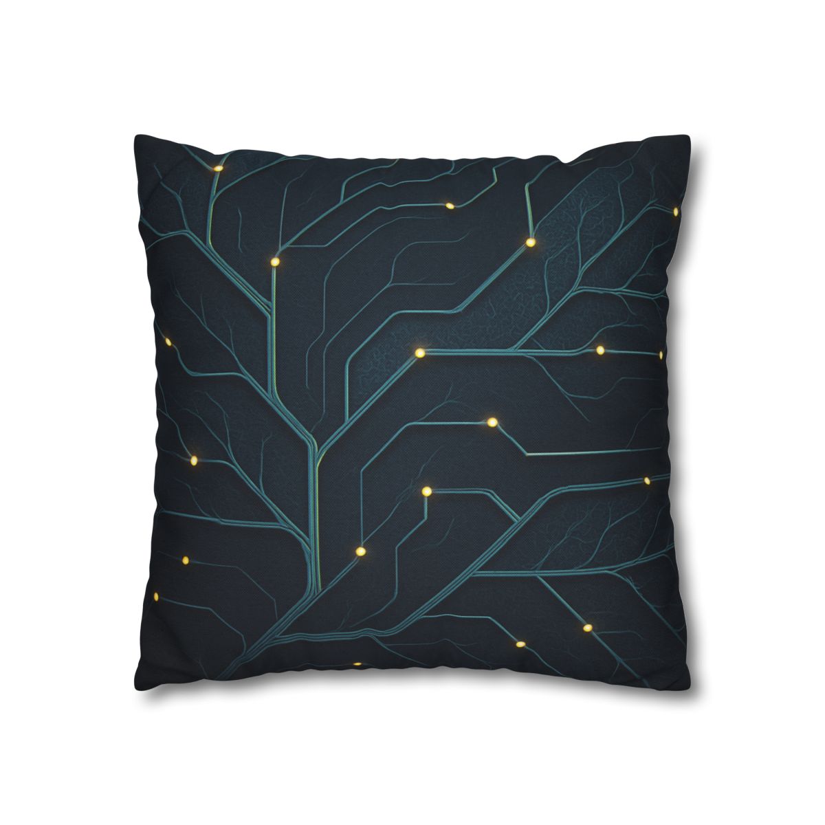 Leaf Vein Circuit Filigree soft cotton pillow cases