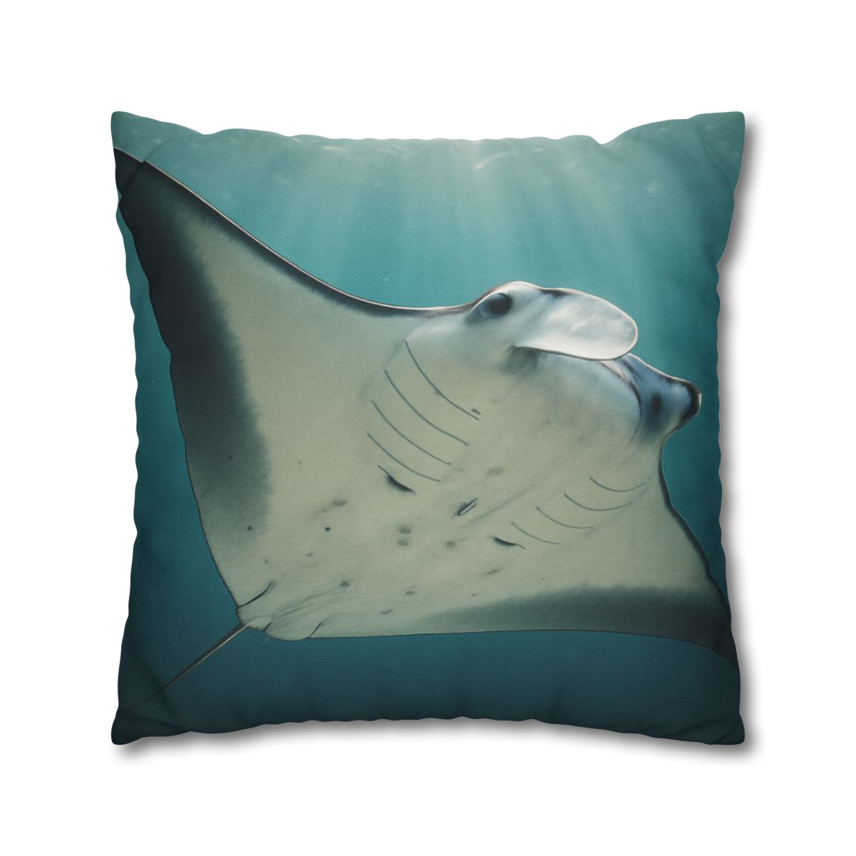 Celestial Glide Reef Manta Ray stylish decorative pillowcases