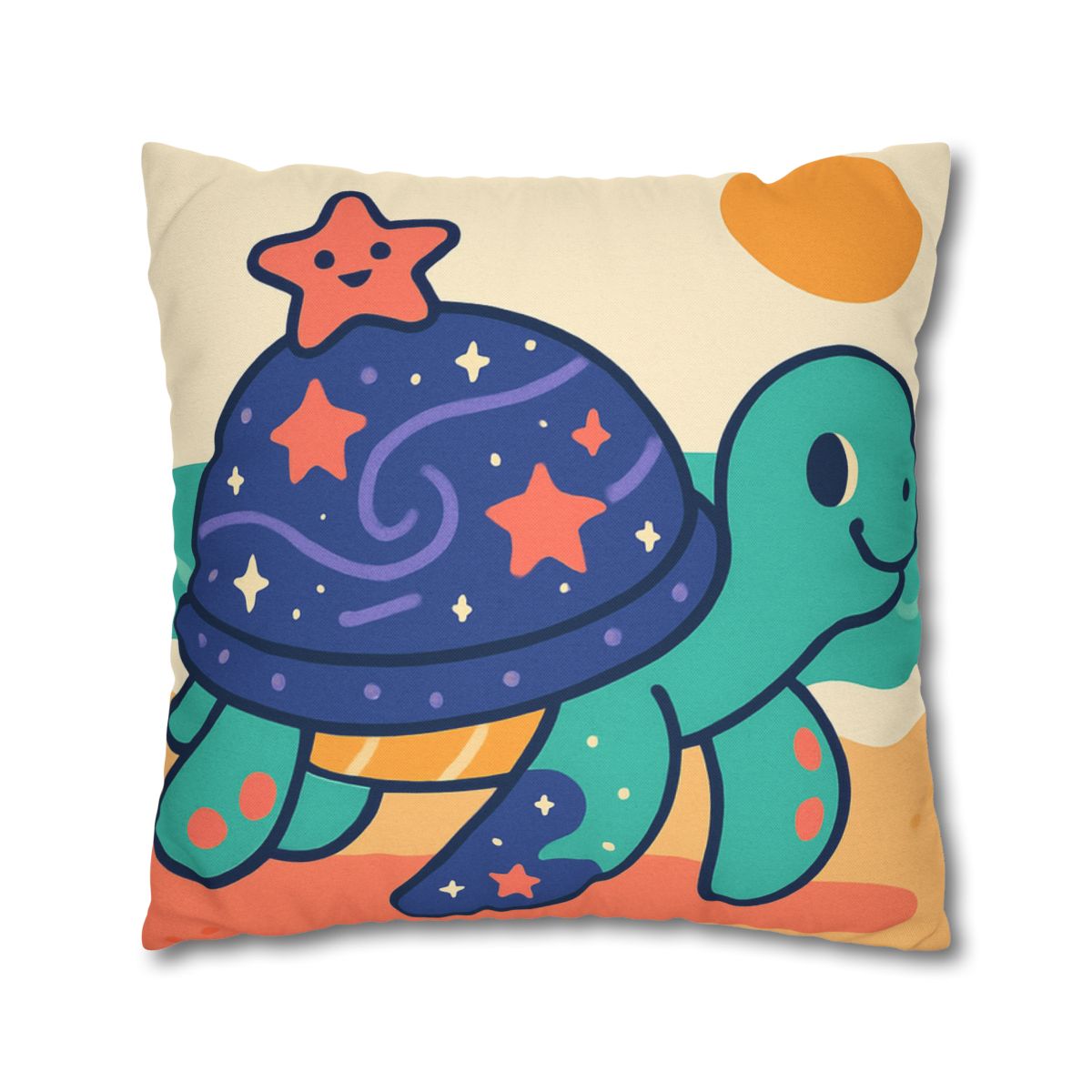 Galactic Seashell Turtle custom pillow cases