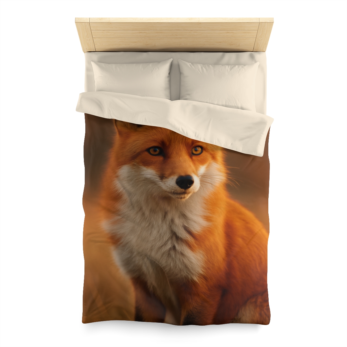 Crimson Whisper Red Fox stylish duvet covers