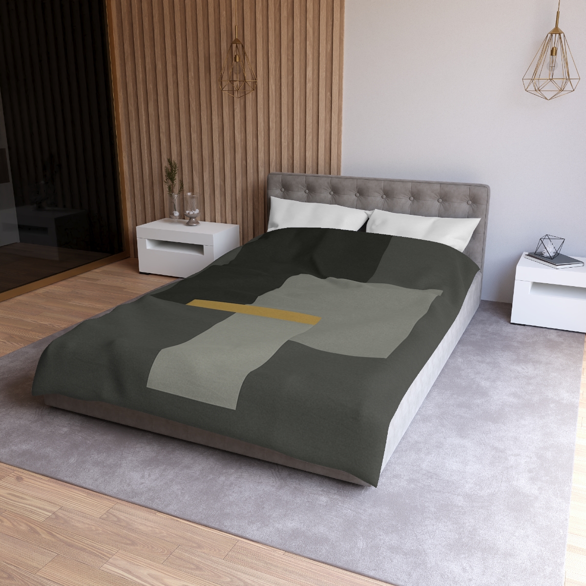 Offset Rectangles And Narrow Bridge warm winter duvets