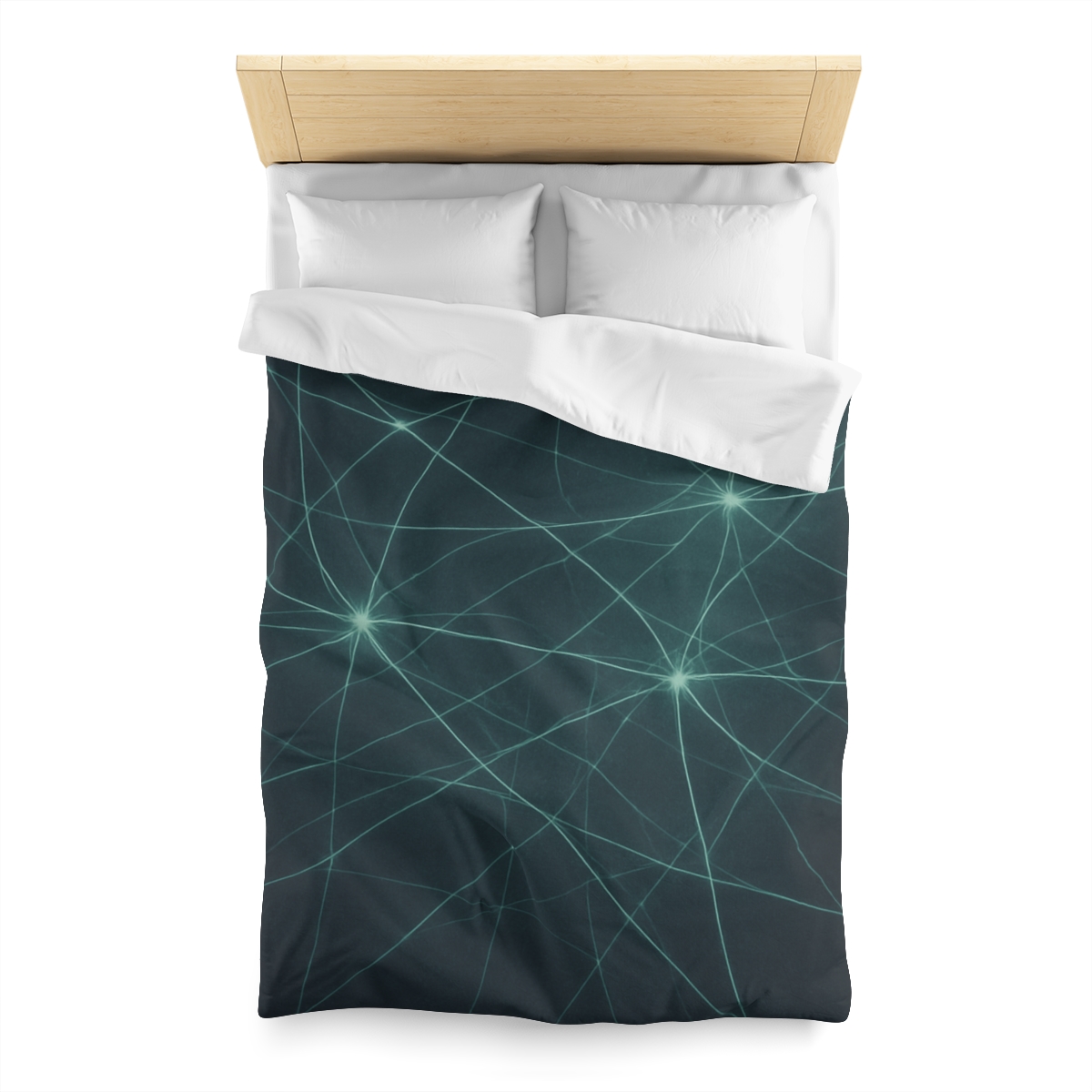 Cosmic Web Filament Glow designer printed duvets