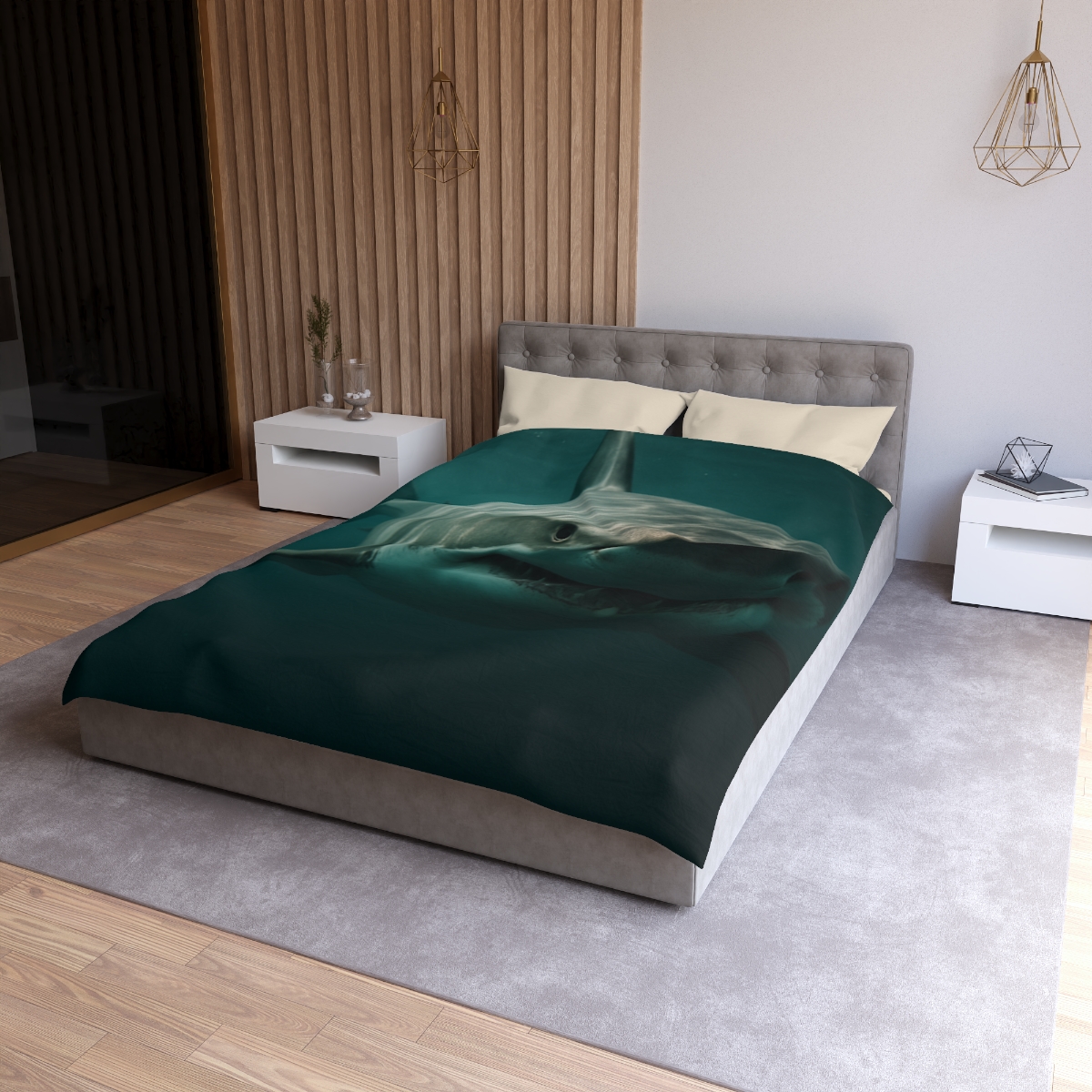 Silent Hunter Great White Shark personalized bedding duvets