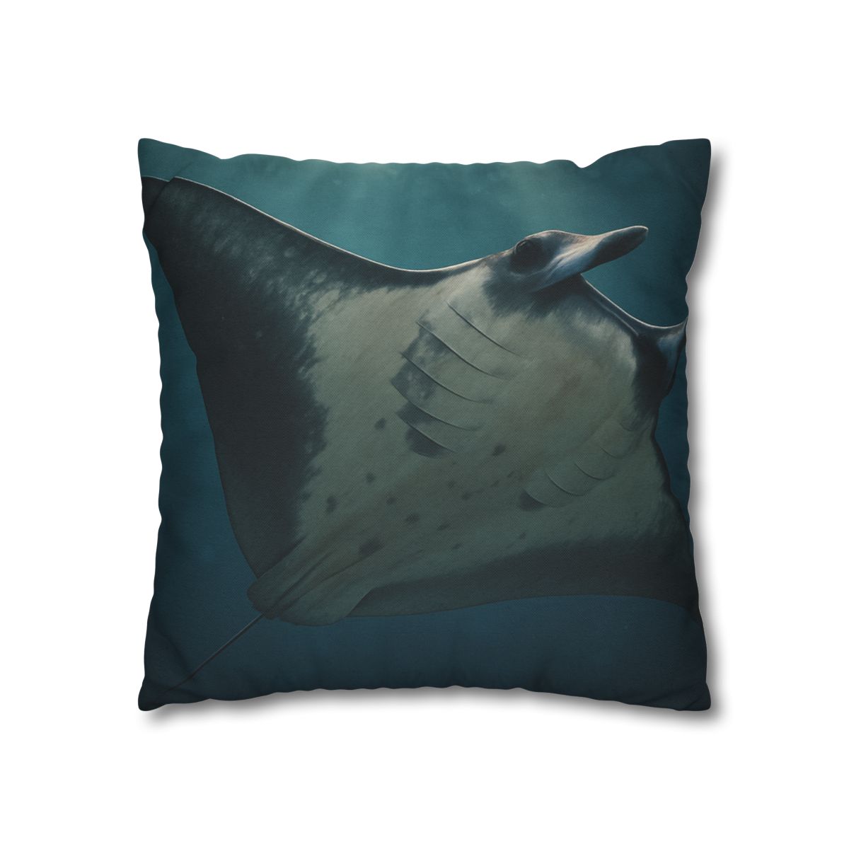 Blue Halo Giant Manta Ray comfortable bedding pillow covers