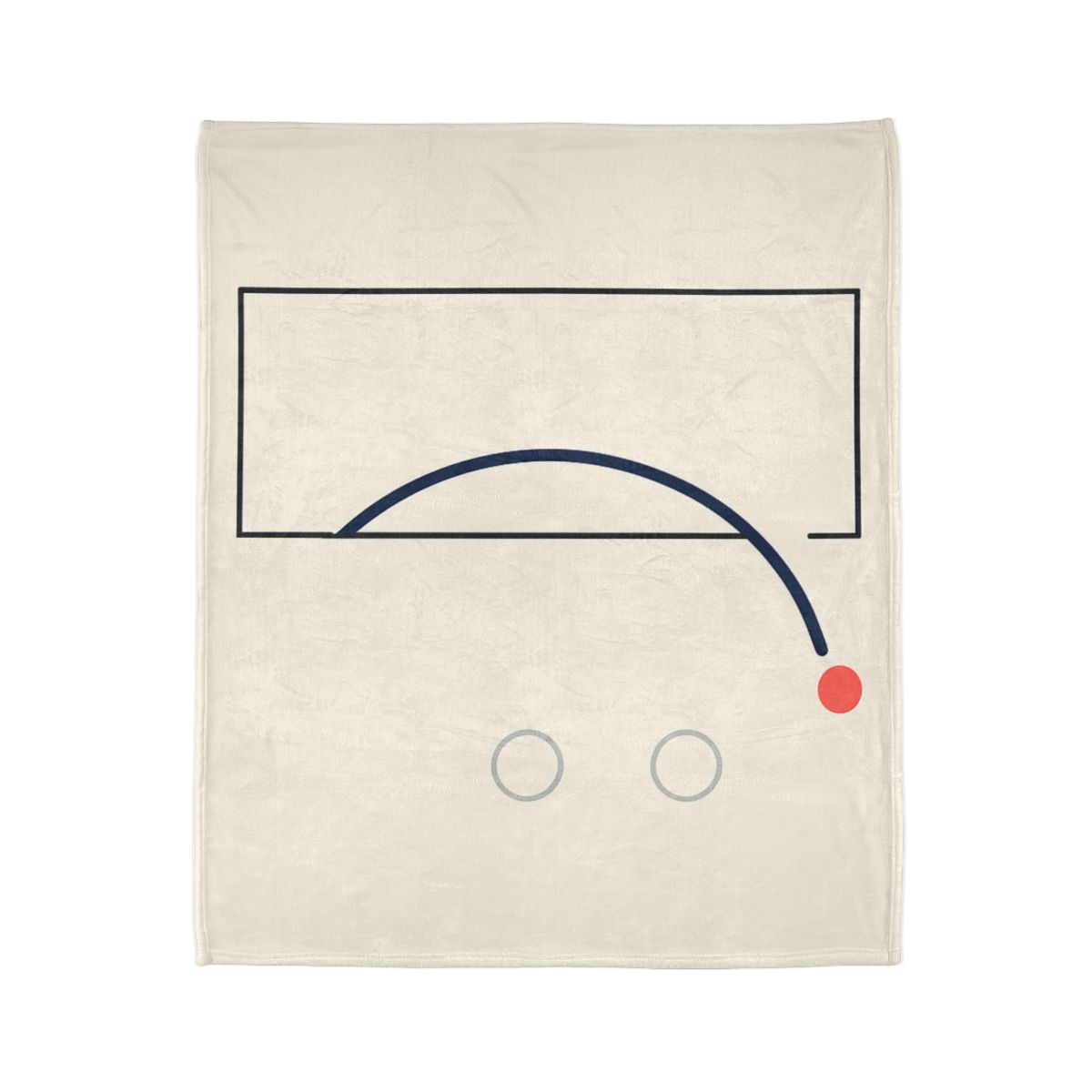 Offset Frame With Orbit Arc personalized cozy blankets