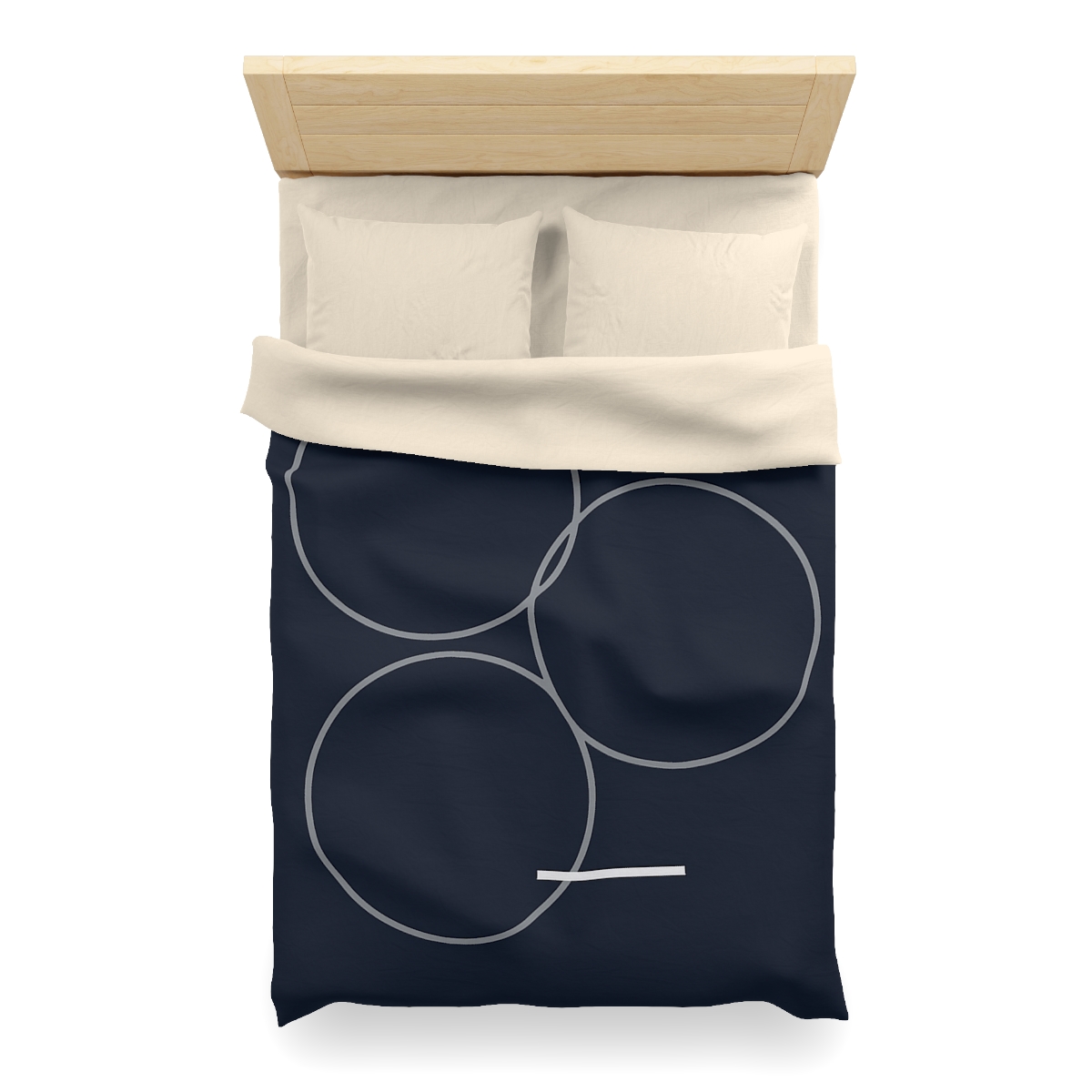 Three Rings With Shared Tangent Bar designer printed duvets