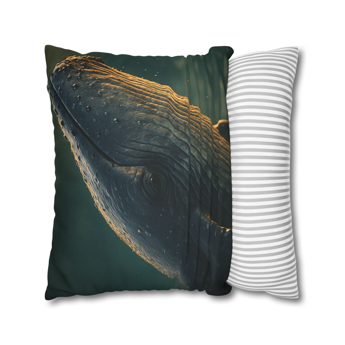Silver Surge Humpback Whale soft cotton pillow cases
